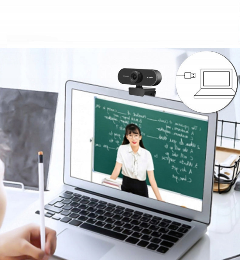 Webcam Full HD 1080p USB Camera With PC LED Microphone Packaging status original