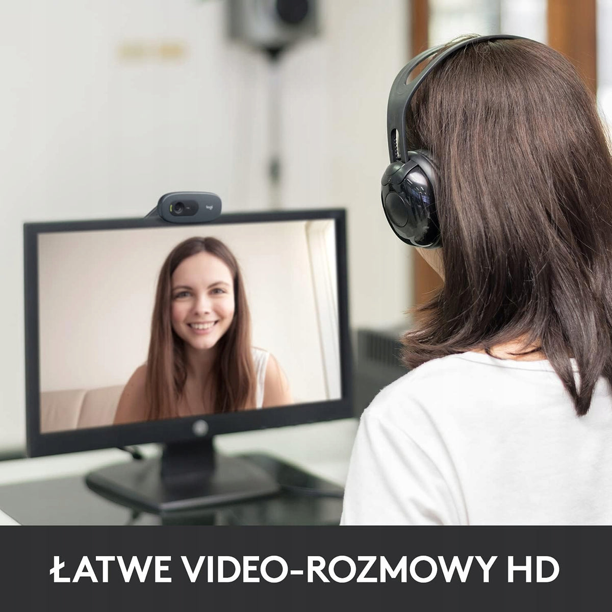 Webcam Logitech C270 HD 720p microphone USB clip Brand Logitech