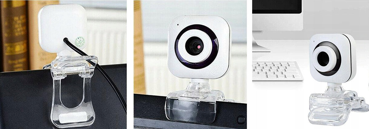 Webcam microphone for video work lessons PC laptop 8812 with handle Packaging status original