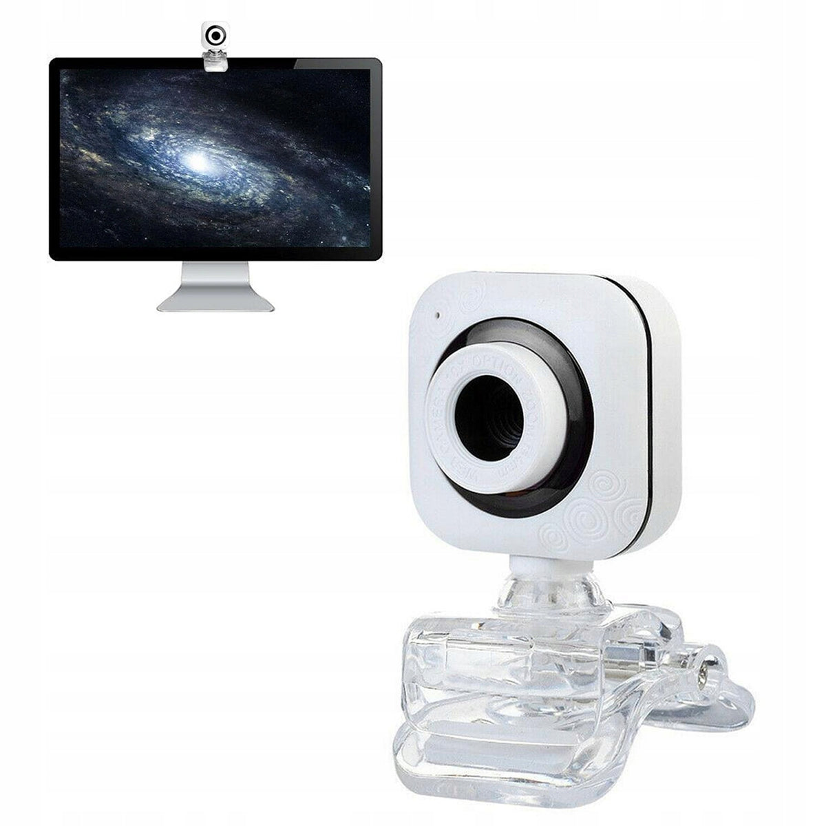 Webcam microphone for video work lessons PC laptop 8812 with handle