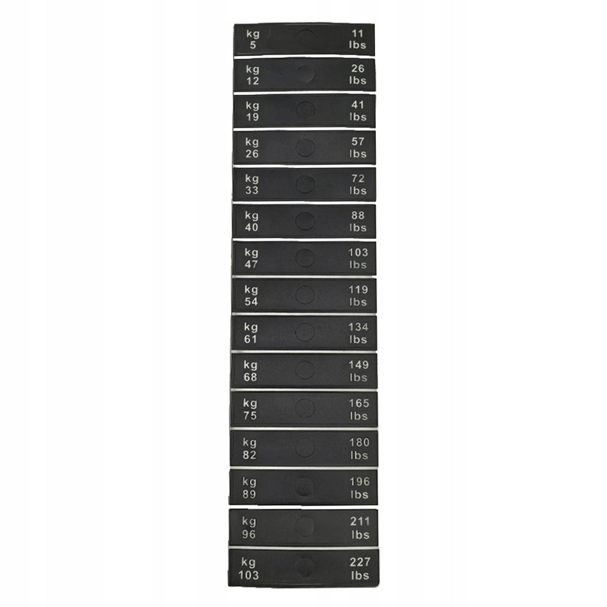 Weight Stack Labels Weight Block Sticker for Fitness Equipment Length 9 cm