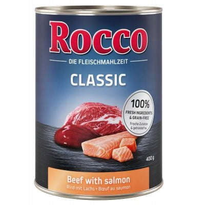 Wet food Rocco BEEF SALMON 400g