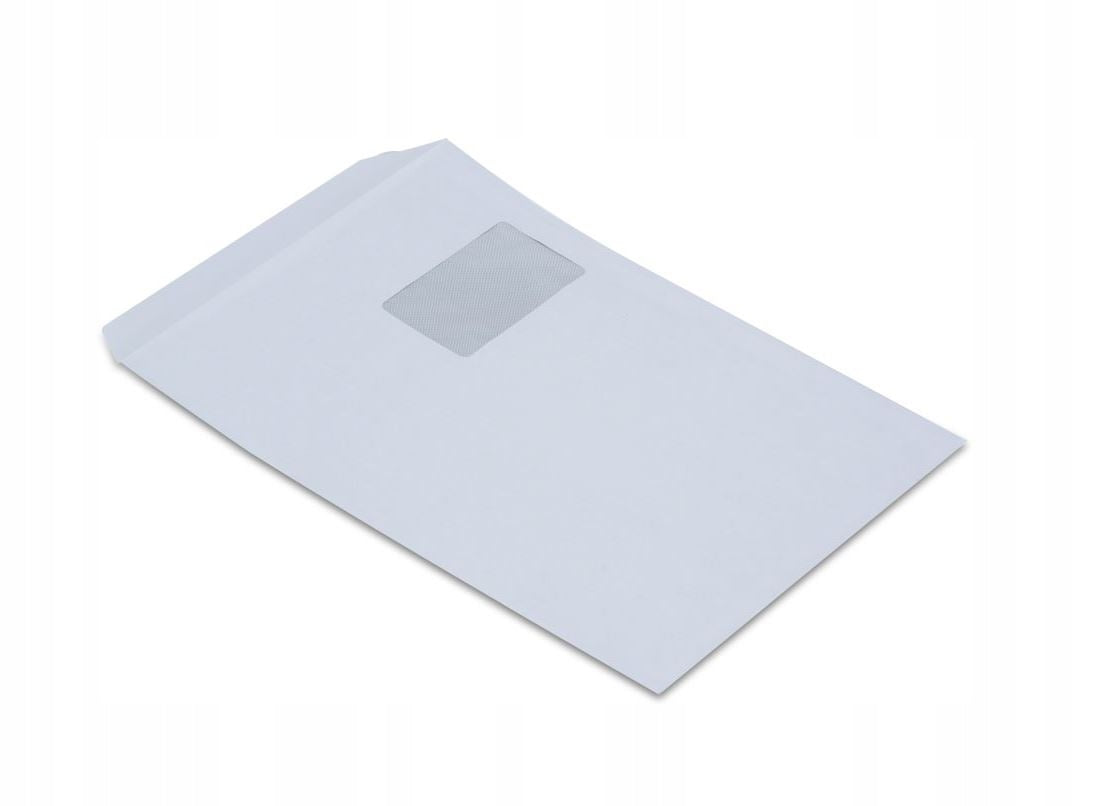 White C4 Paper Envelopes with Window Right 250pcs