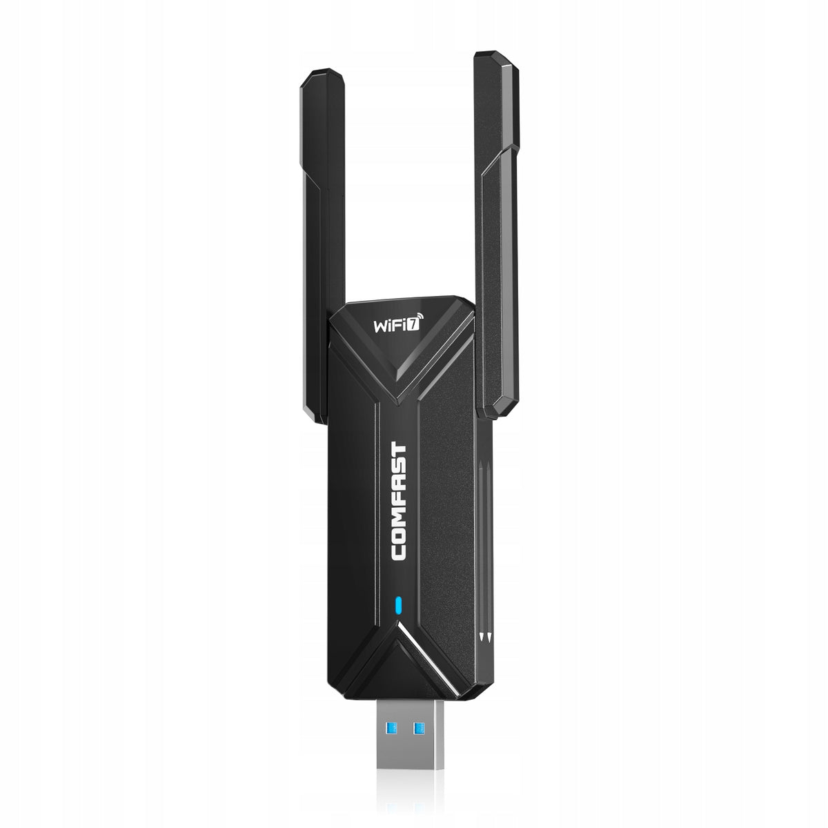 WiFi7 USB Adapter BE6500 Tri-band Wireless Network Card 6500Mbp