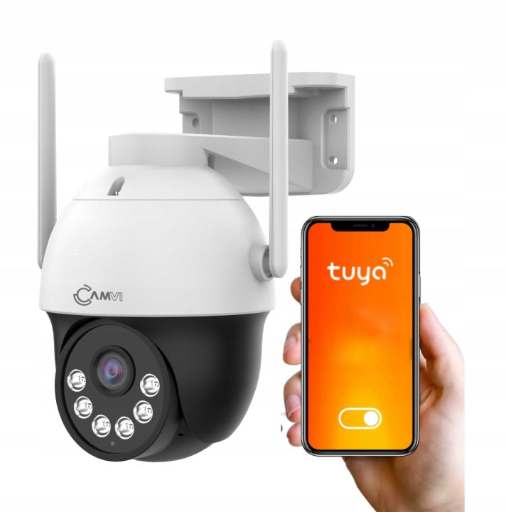 Wifi IP Camera 5Mpx 2K TUYA SMART LIVE OUTDOOR PTZ ROTATING zoom alarm