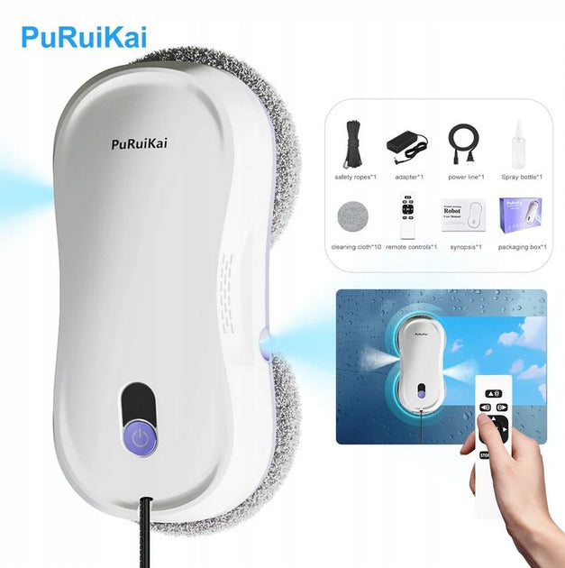 Window Washer Robot PuRuiKai Automatic Washer Remote Control Manufacturer code PRK-M8