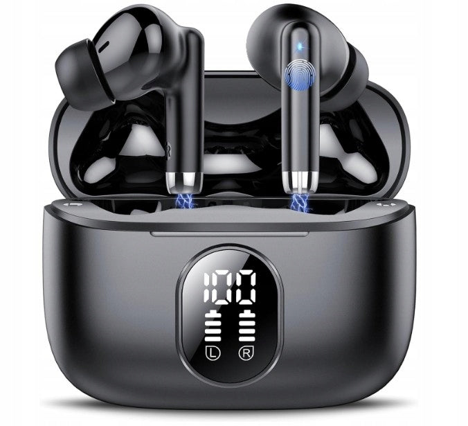 Wireless Bluetooth 5.4 ENC HiFi 40h LED Headphones Android iOS