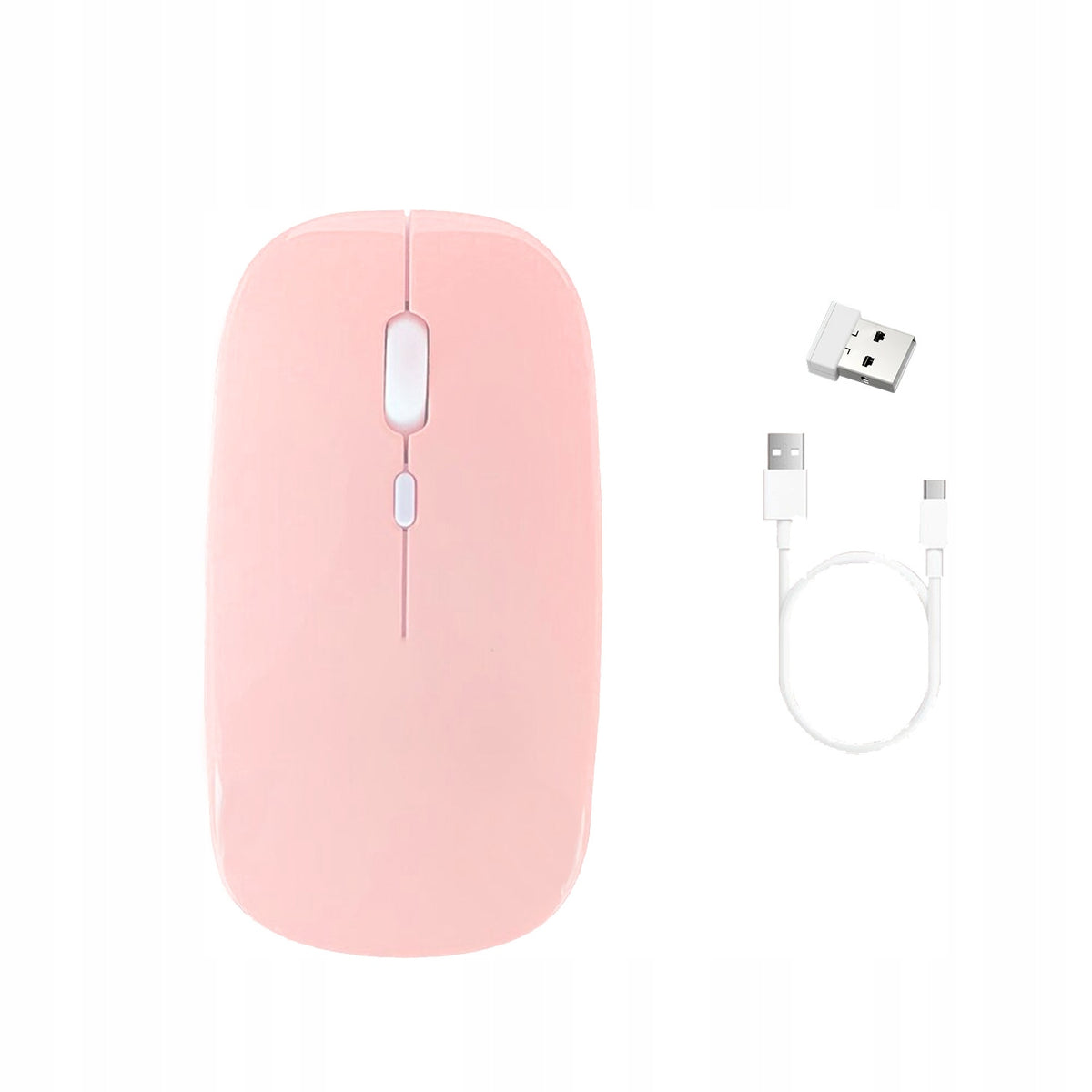 Wireless Bluetooth Computer Mouse with Radio Band - CTMM (Pink) Color pink