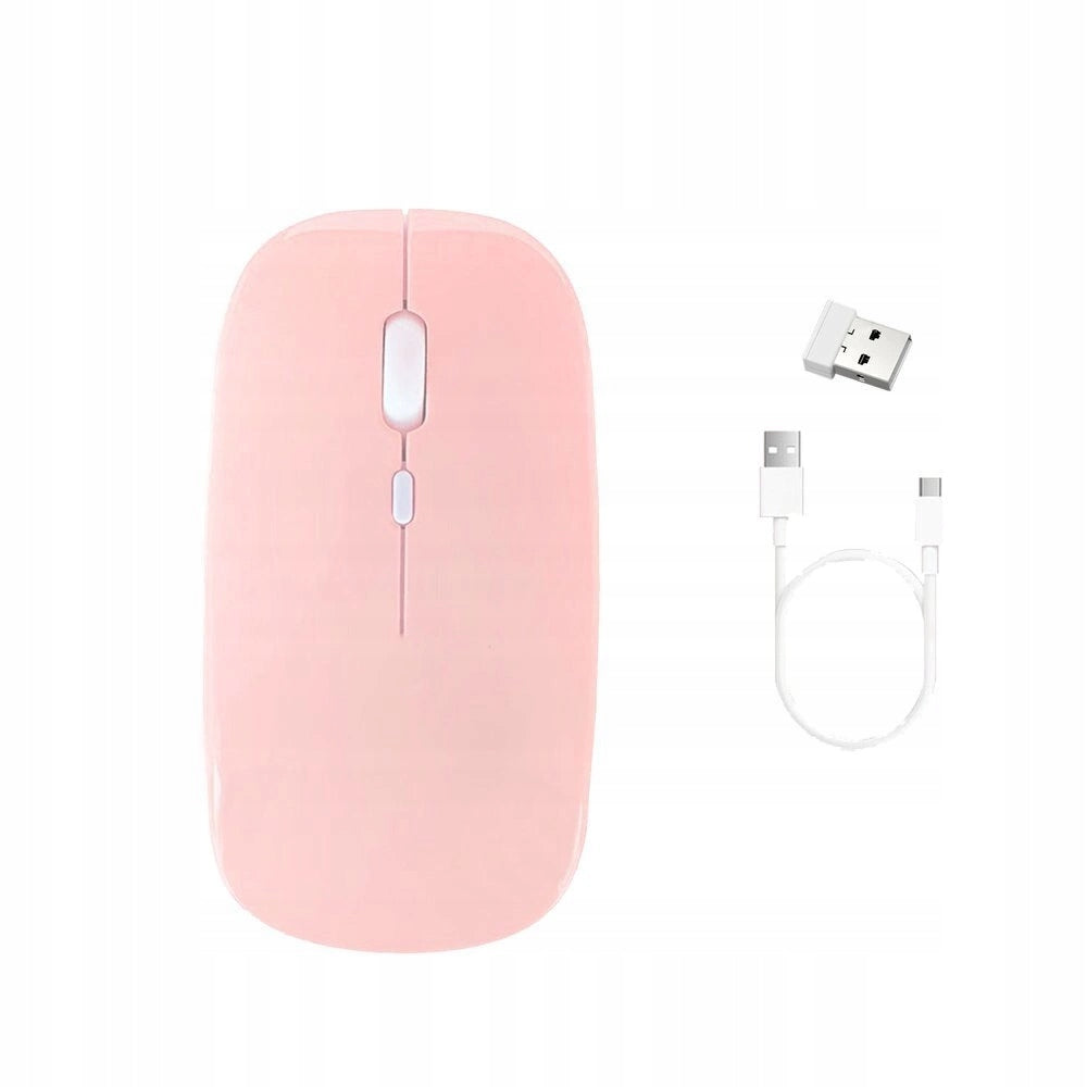 Wireless Bluetooth Computer Mouse with Radio Band - CTMM (Pink)