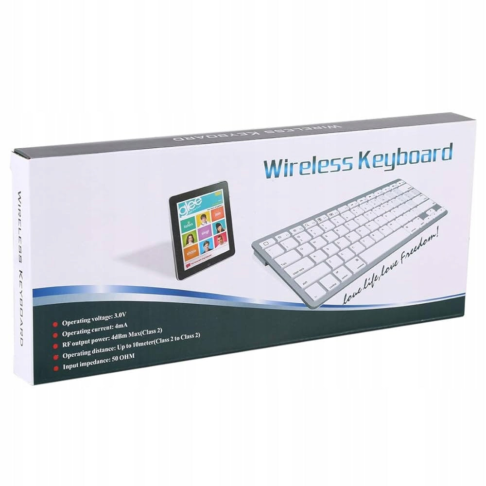 Wireless Bluetooth Keyboard for Mac, AZERTY WHITE