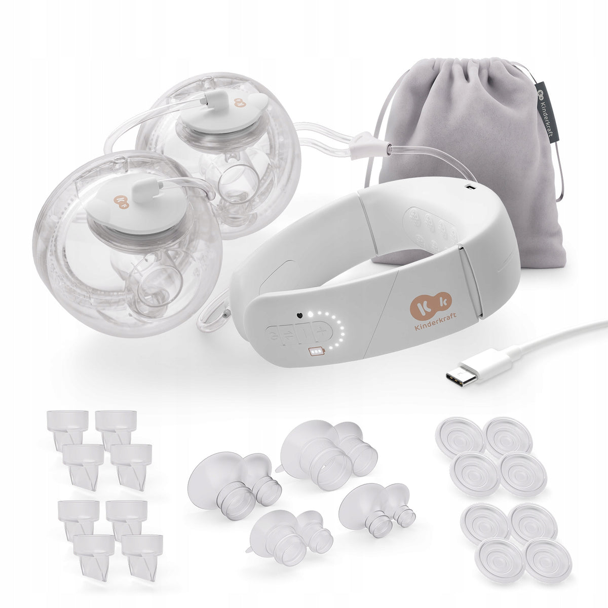 Wireless Electric Shell Breast Pump GENTLENEST Kinderkraft Dual