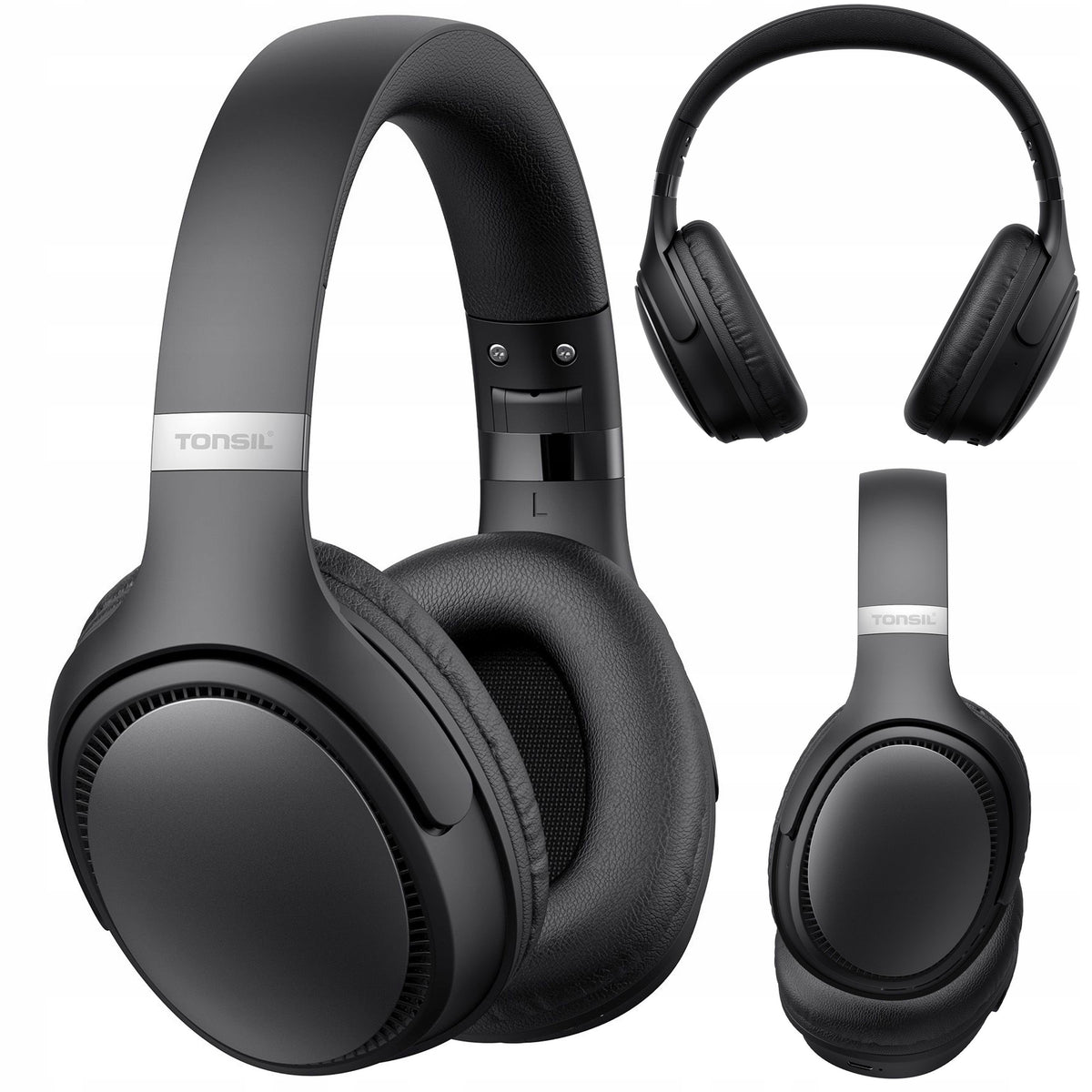 Wireless Headphones TONSIL R35BT BLACK On-Ear Bluetooth / SD / FM