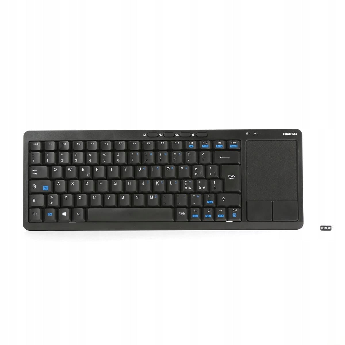 Wireless IT Keyboard for Smart TV with Touchpad Black