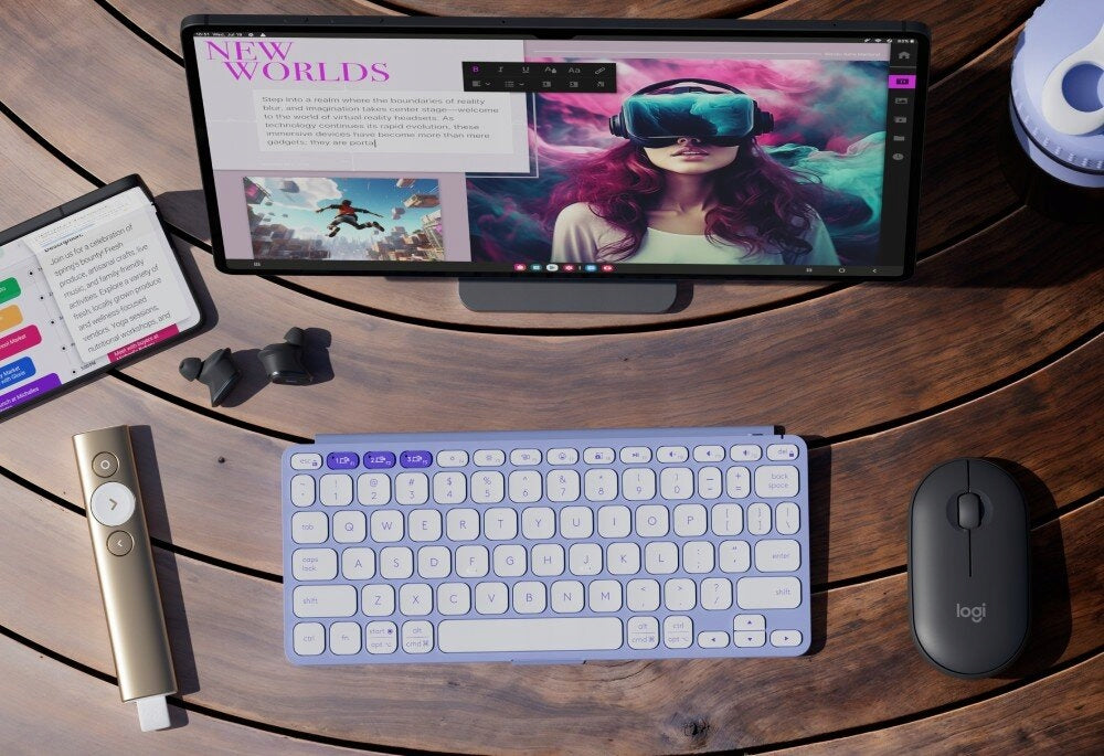 Wireless Keyboard LOGITECH Keys-To-Go 2 Lilac Manufacturer Logitech