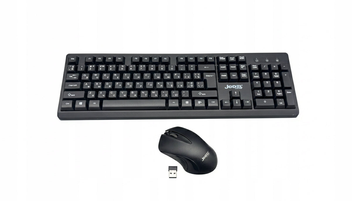 Wireless Keyboard + Mouse Kit JEDEL WS736 Quiet RGB 2.4GHz