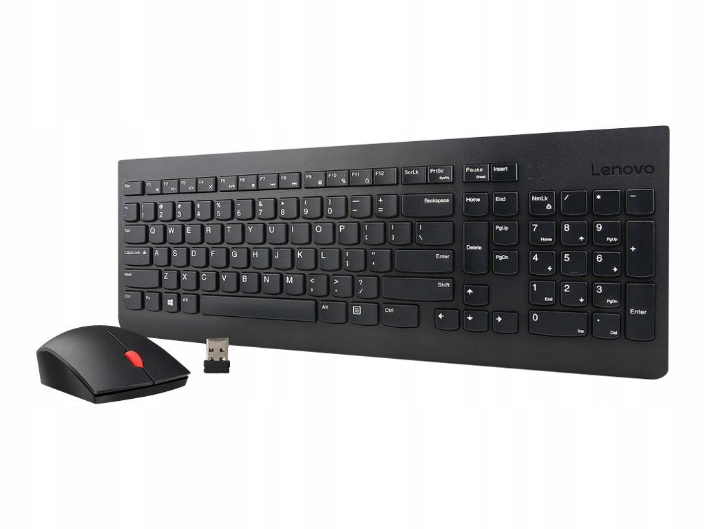 Wireless Keyboard + Mouse Lenovo Essential + AA Batteries