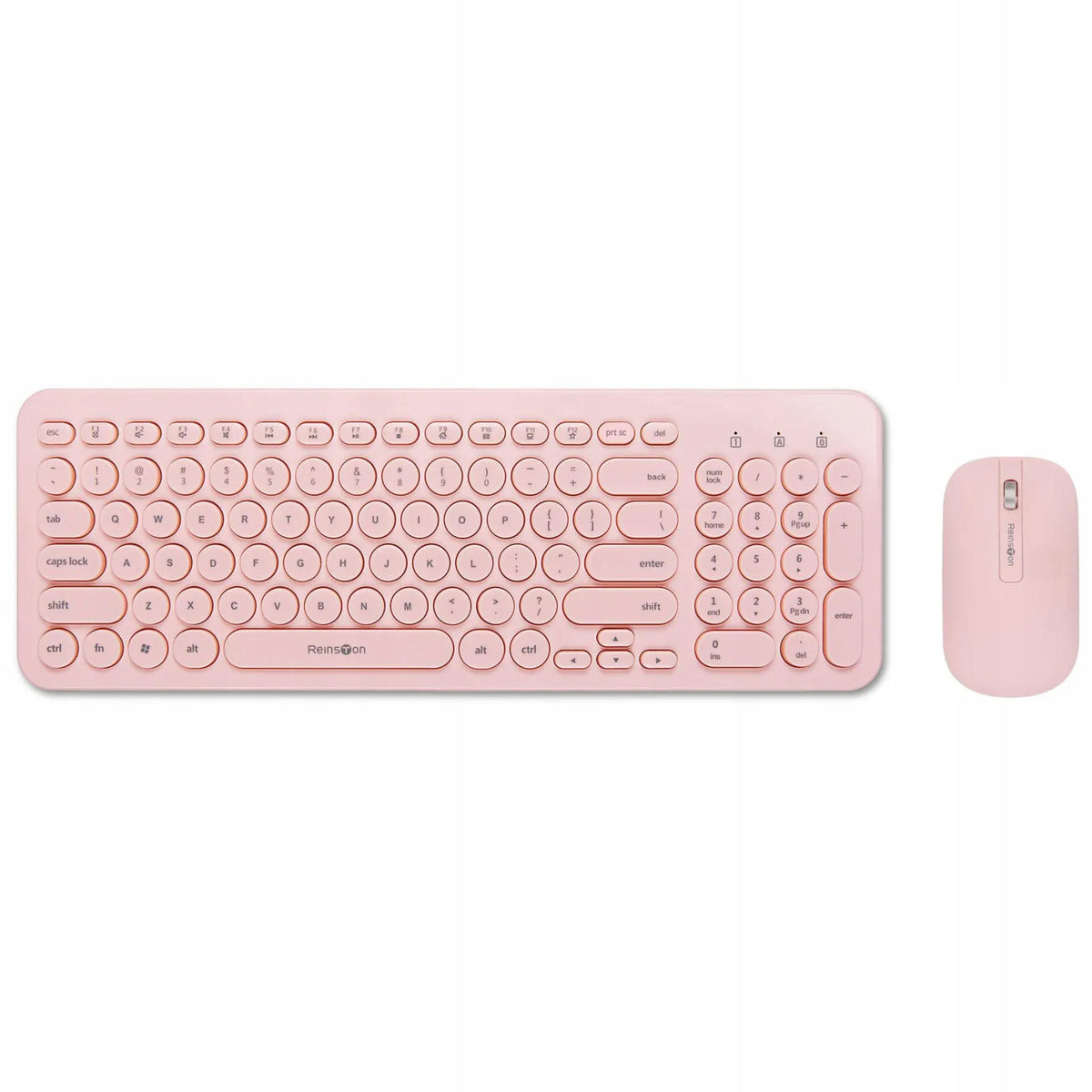 Wireless Kit Mouse & Keyboard Reinston EKB02 USB 2.4 GHz Pink