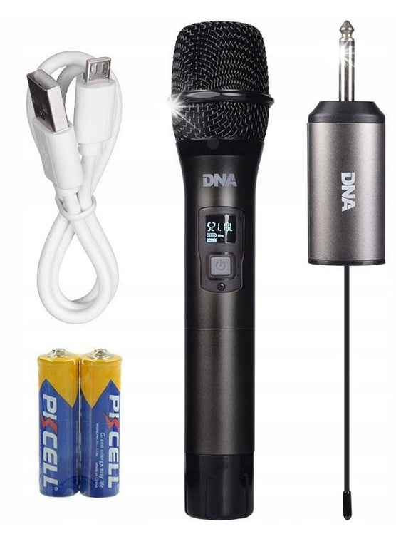 Wireless Microphone Dynamic UHF Wave Receiver DJ Event Karaoke Kit