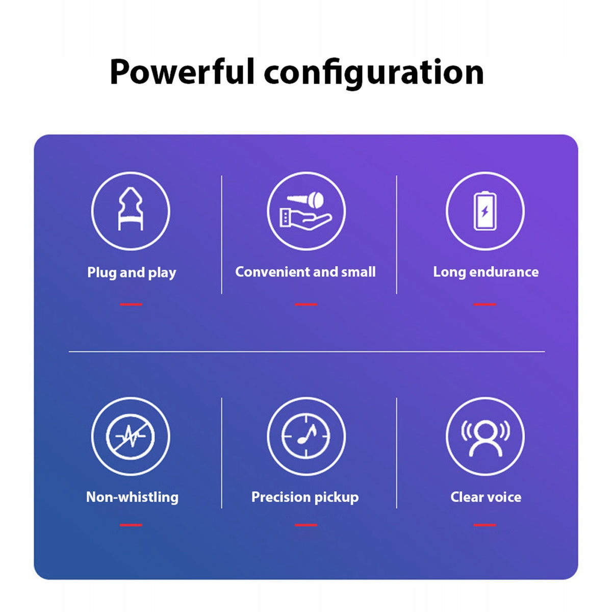 Wireless Microphone Multifunction Portable Microphone Distance With EI