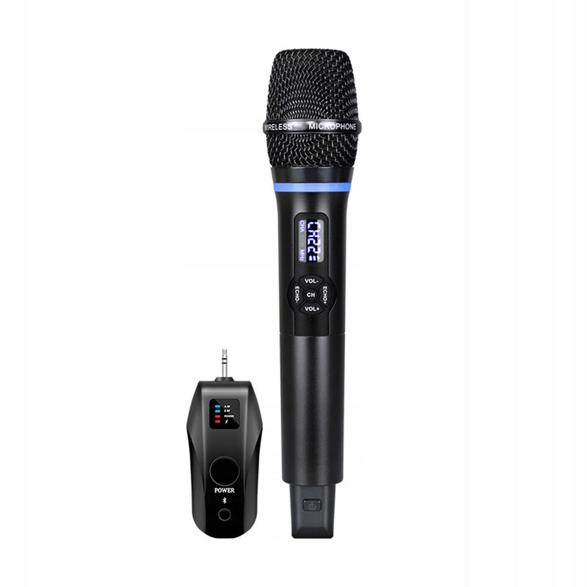 Wireless Microphone System Receiver with Handheld Microphone 27