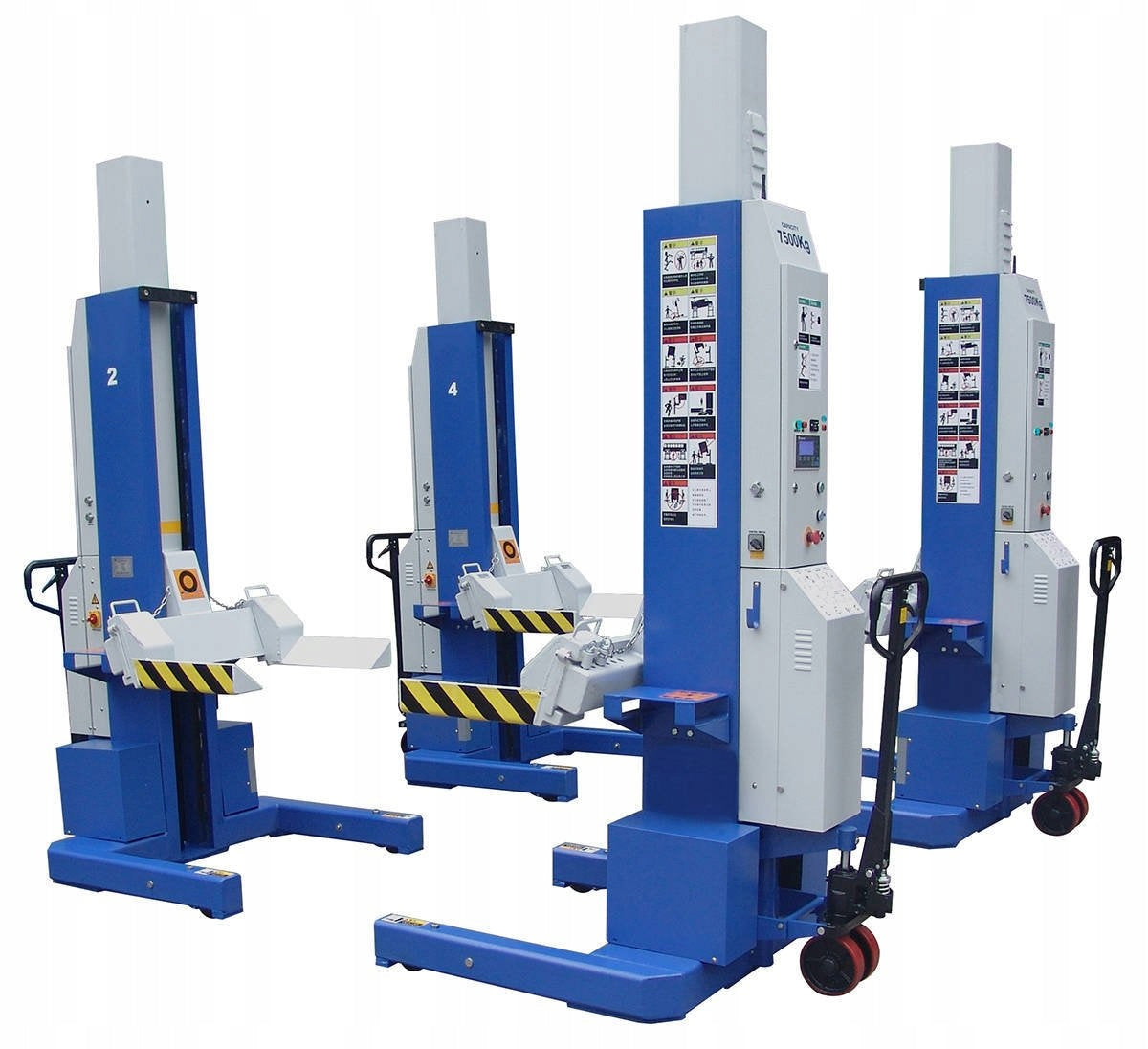 Wireless Mobile Column Lift 7.5т Well Kraft ML4030W 4 columns Manufacturer code 000343