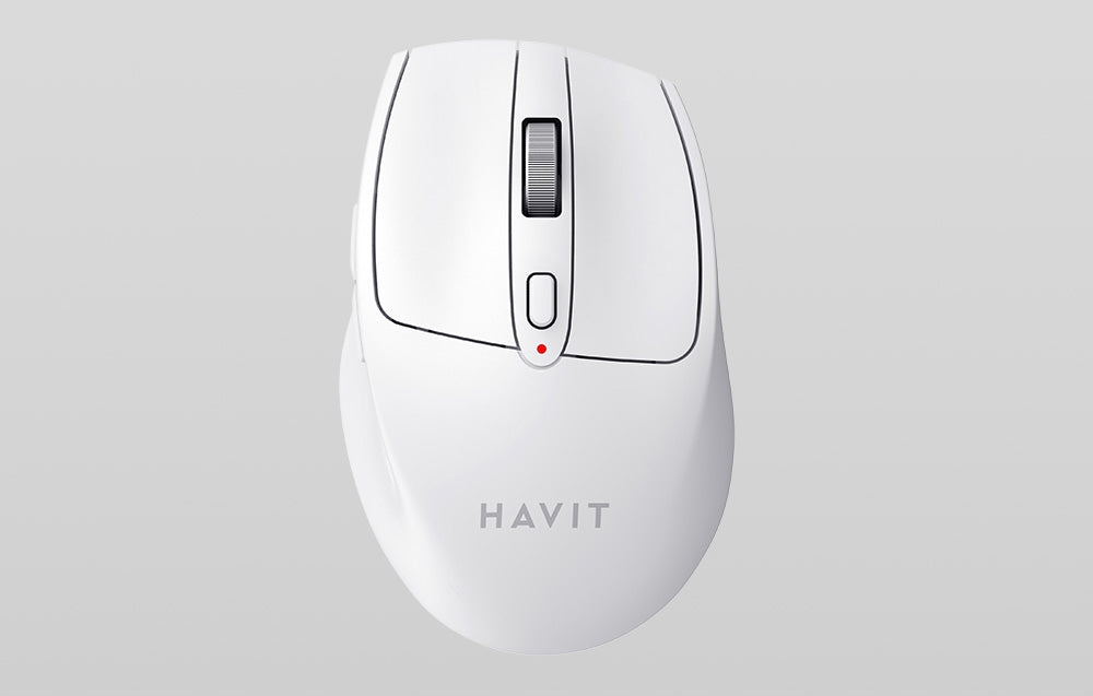 Wireless Mouse HAVIT MS61WB White 2.4GHz 3200DPI for Laptop PC Color white