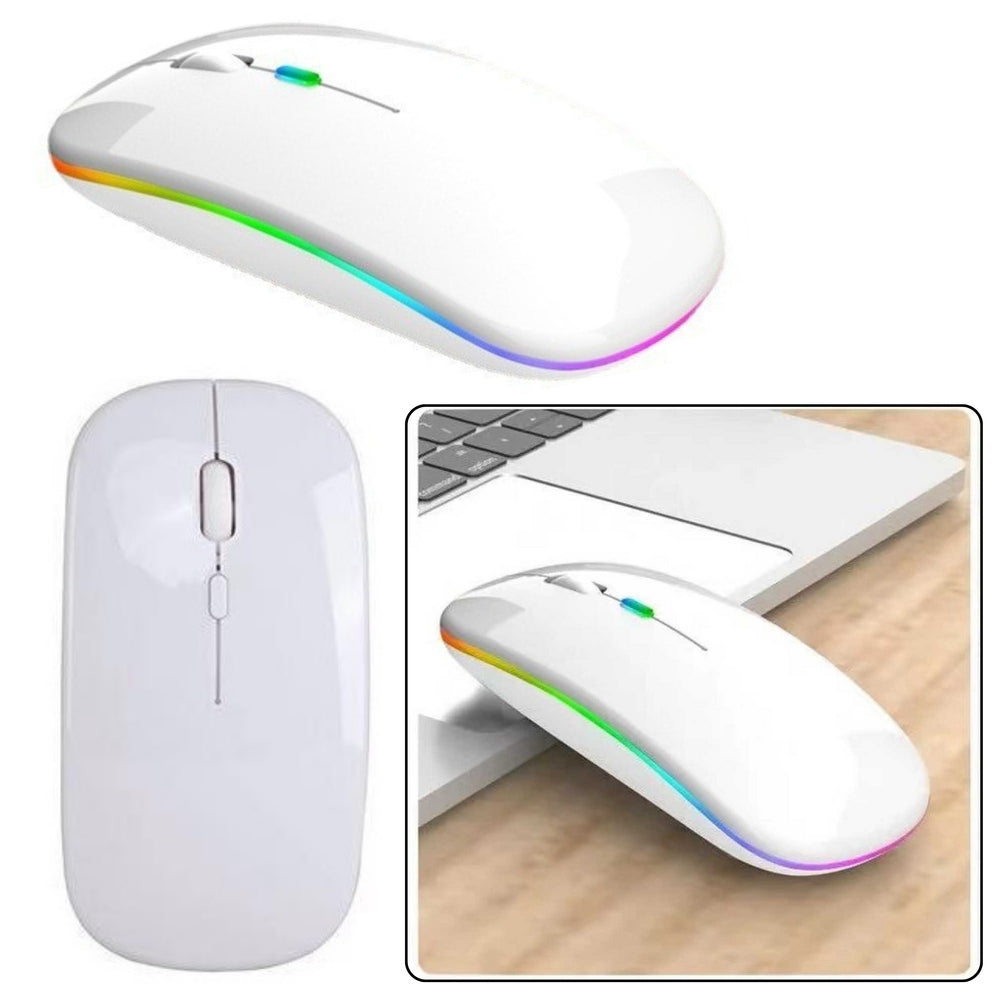 Wireless Mouse Universal Quiet Range 10m White