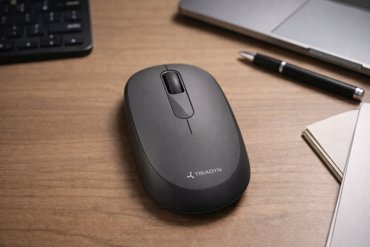 Wireless Office Mouse Triadyn SAO 2.4GHz Bluetooth 1600DPI Grey Packaging status original