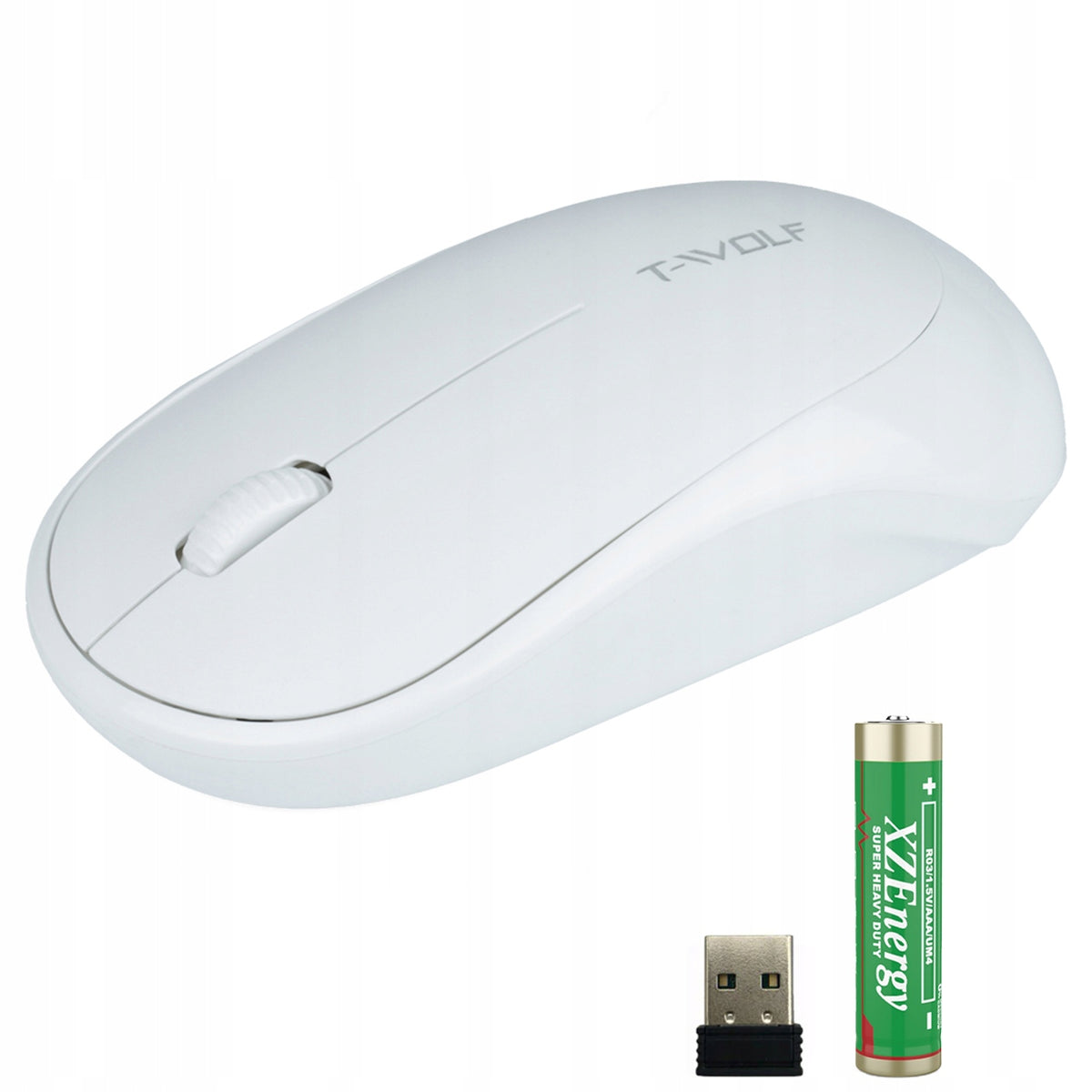 Wireless Office Optical Computer Mouse | 1000 DPI | White