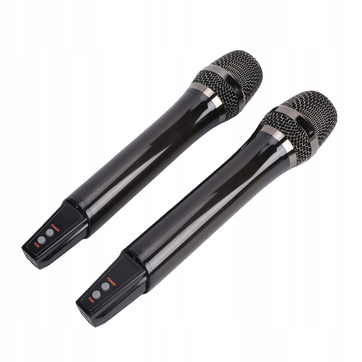 Wireless RGB Microphone with Receiver, Handheld Microphone with HZ