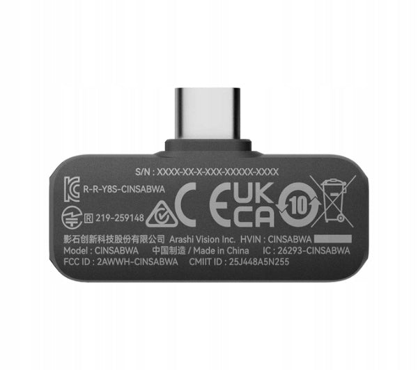 Wireless Tie Microphone Insta360 Air 1 Transmitter + 1 Receiver Manufacturer code CINSBAHN
