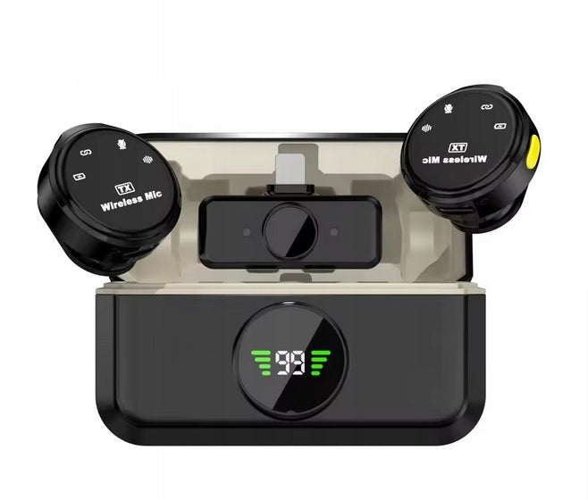 Wireless Tie Microphone Kit for iPhone Recording