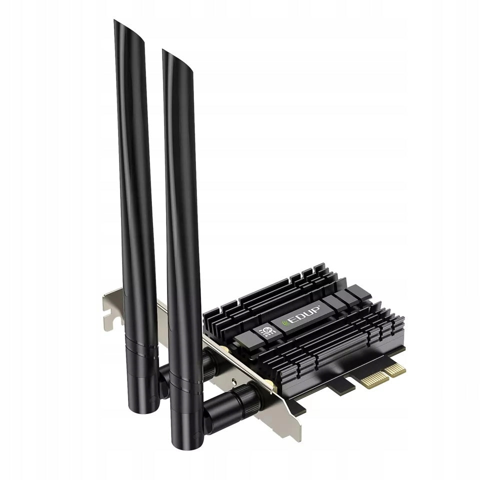 Wireless card for computer WiFi EDUP with AX210 Bluetooth 5.3 AX5400 Packaging status original