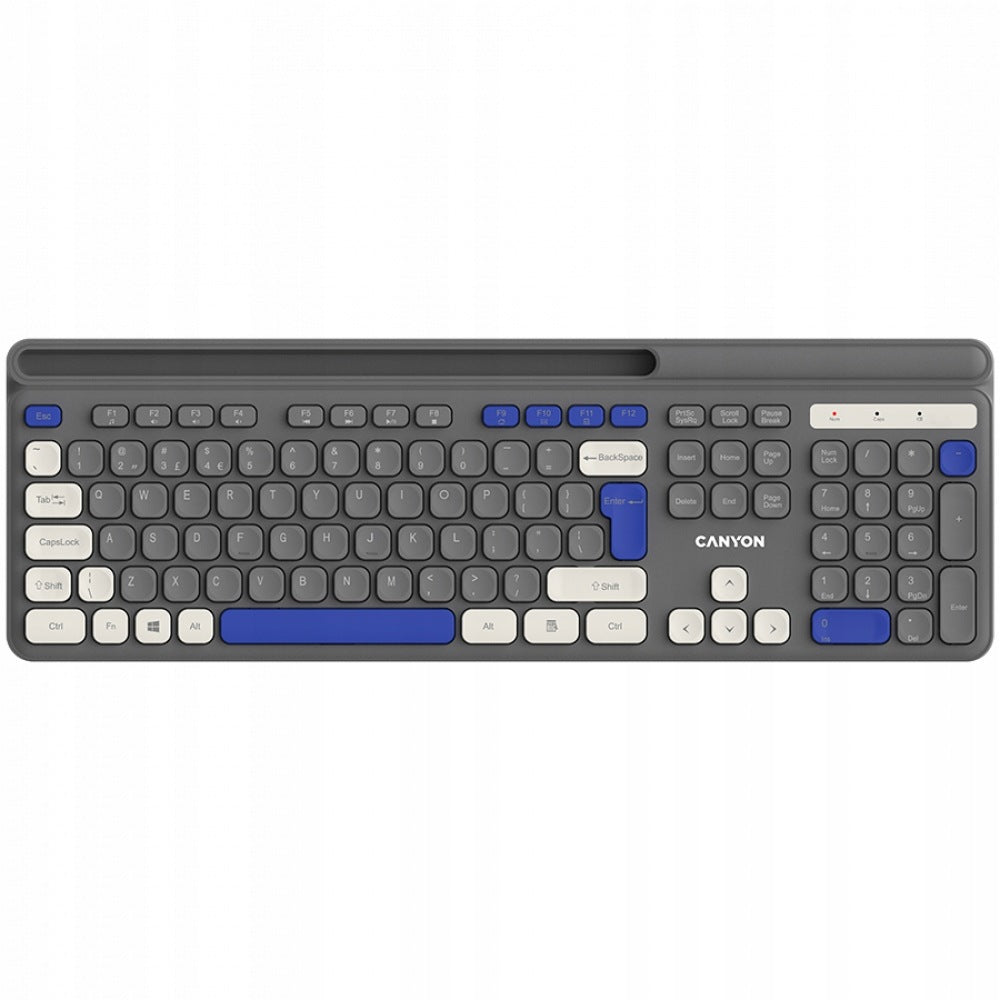 Wireless keyboard HKB-W03 ergonomic Canyon HKB-W03 grey