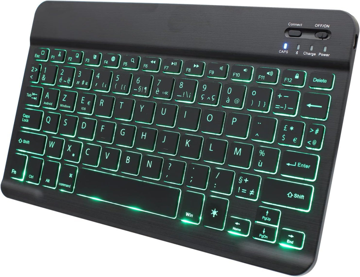 Wireless mini keyboard ZIENSTAR bluetooth AZERTY backlight