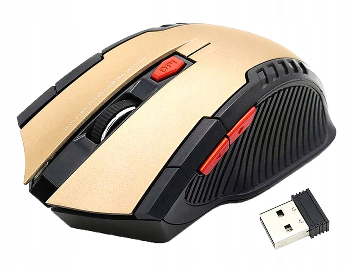 Wireless mouse Aptel AK303A optical sensor UBS 2,4GHz GAMING GOLD