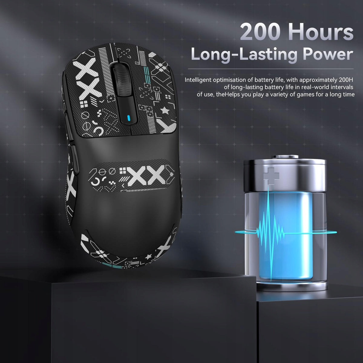 Wireless mouse Attack Shark ATSK-X3-B optical sensor Manufacturer code ATSK-X3-B