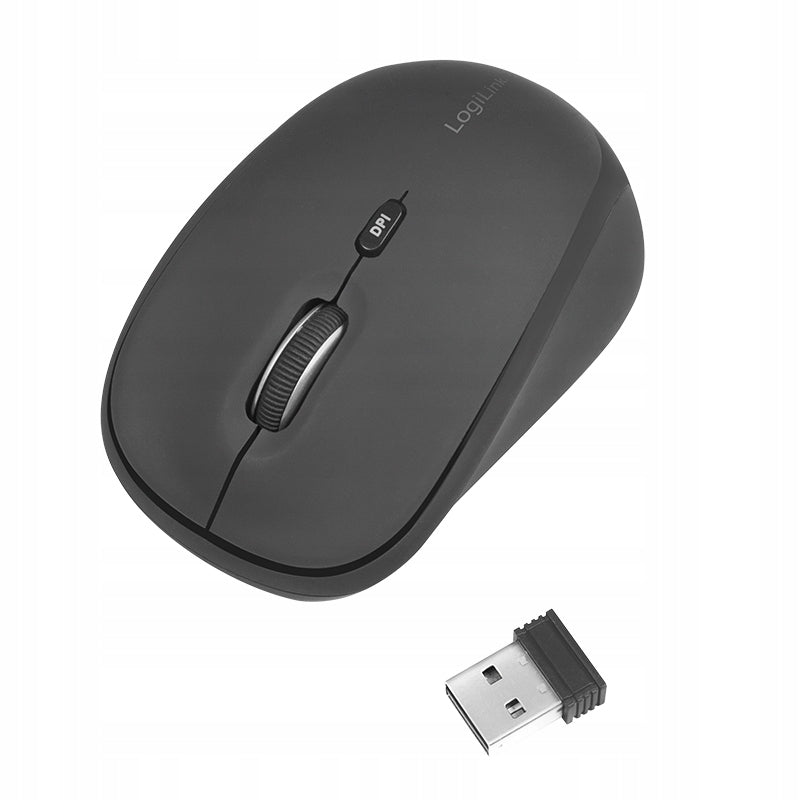 Wireless mouse LogiLink optical ergonomic 2,4GHz 1600 DPI USB