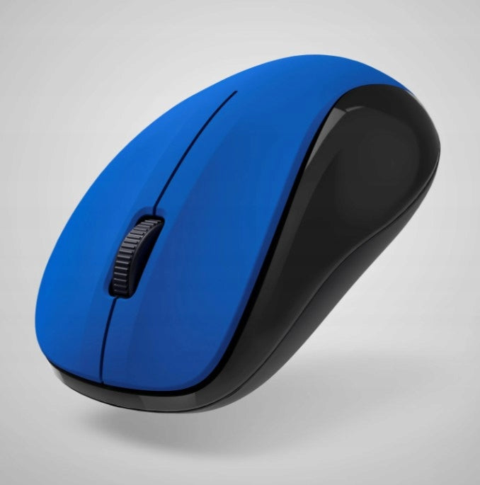 Wireless-optical mouse USB blue 2400 dpi