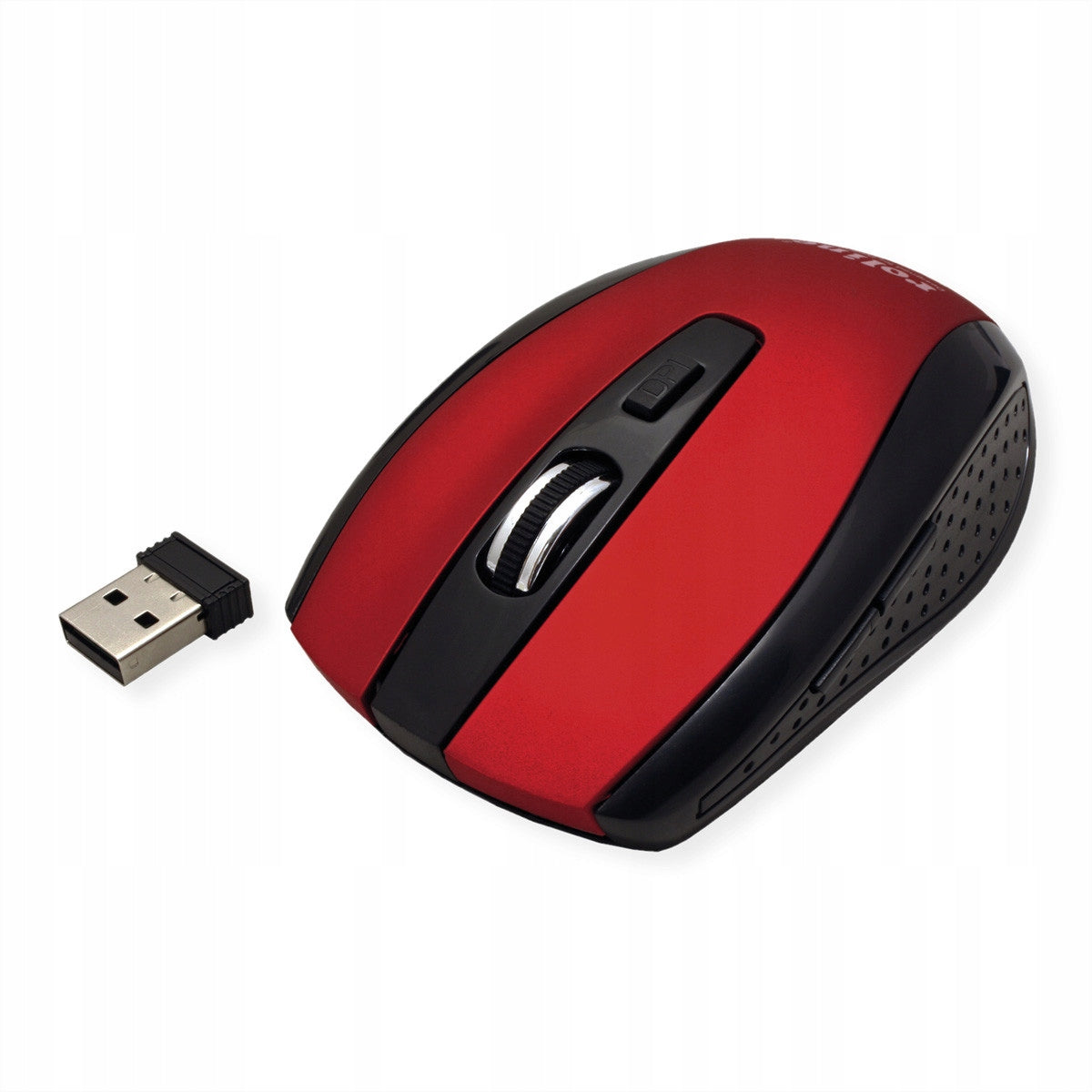 Wireless optical mouse USB red 1600CPI Manufacturer Roline