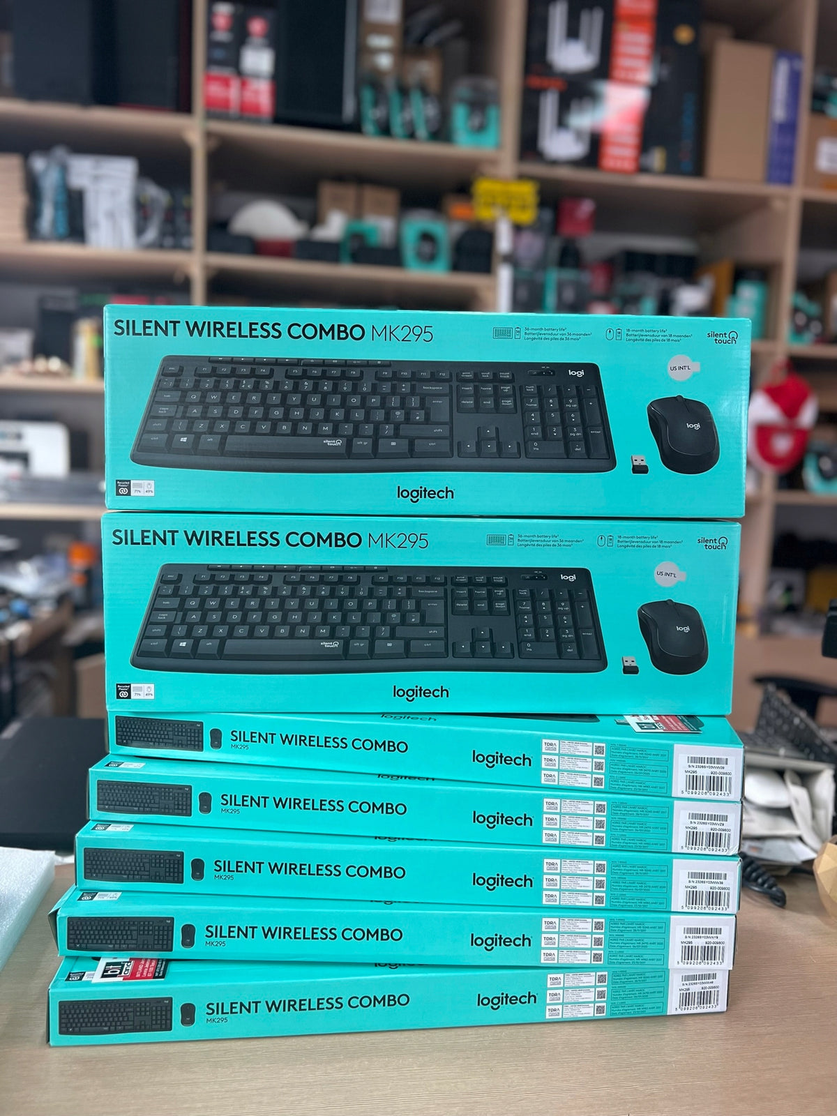 Wireless set Logitech MK295 keyboard mouse waterproof 920-009800 Packaging status original