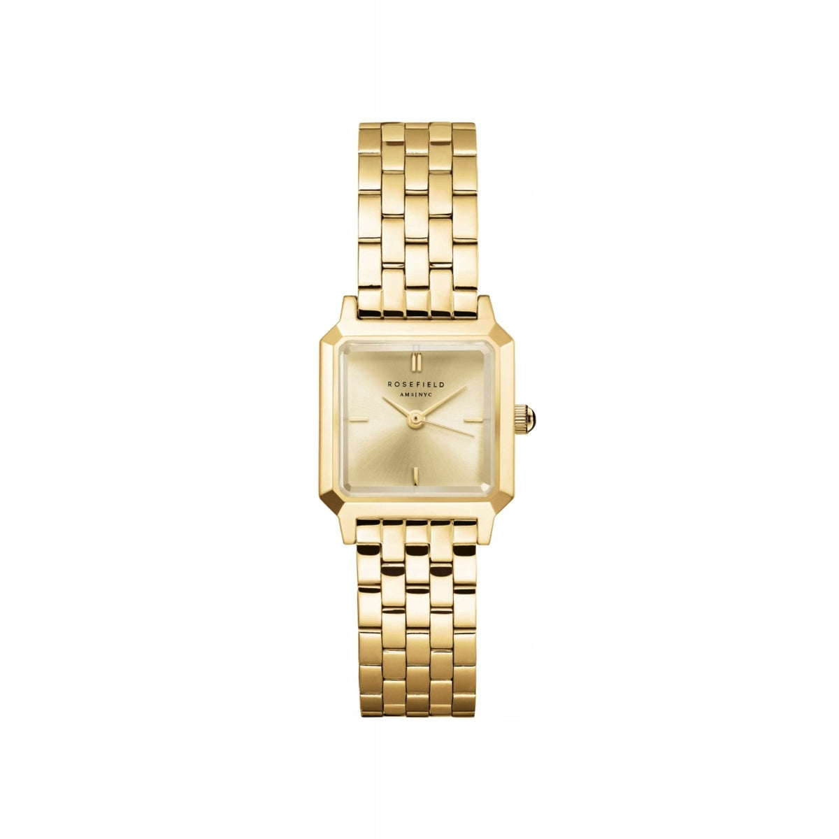 Women's Watch ROSEFIELD Square Gold Cube Fine Jewelry Gift