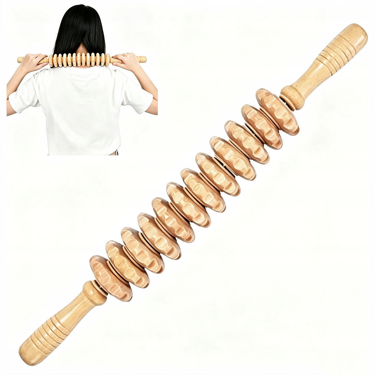 Wood Roller Massage Tools Lymph Drainage