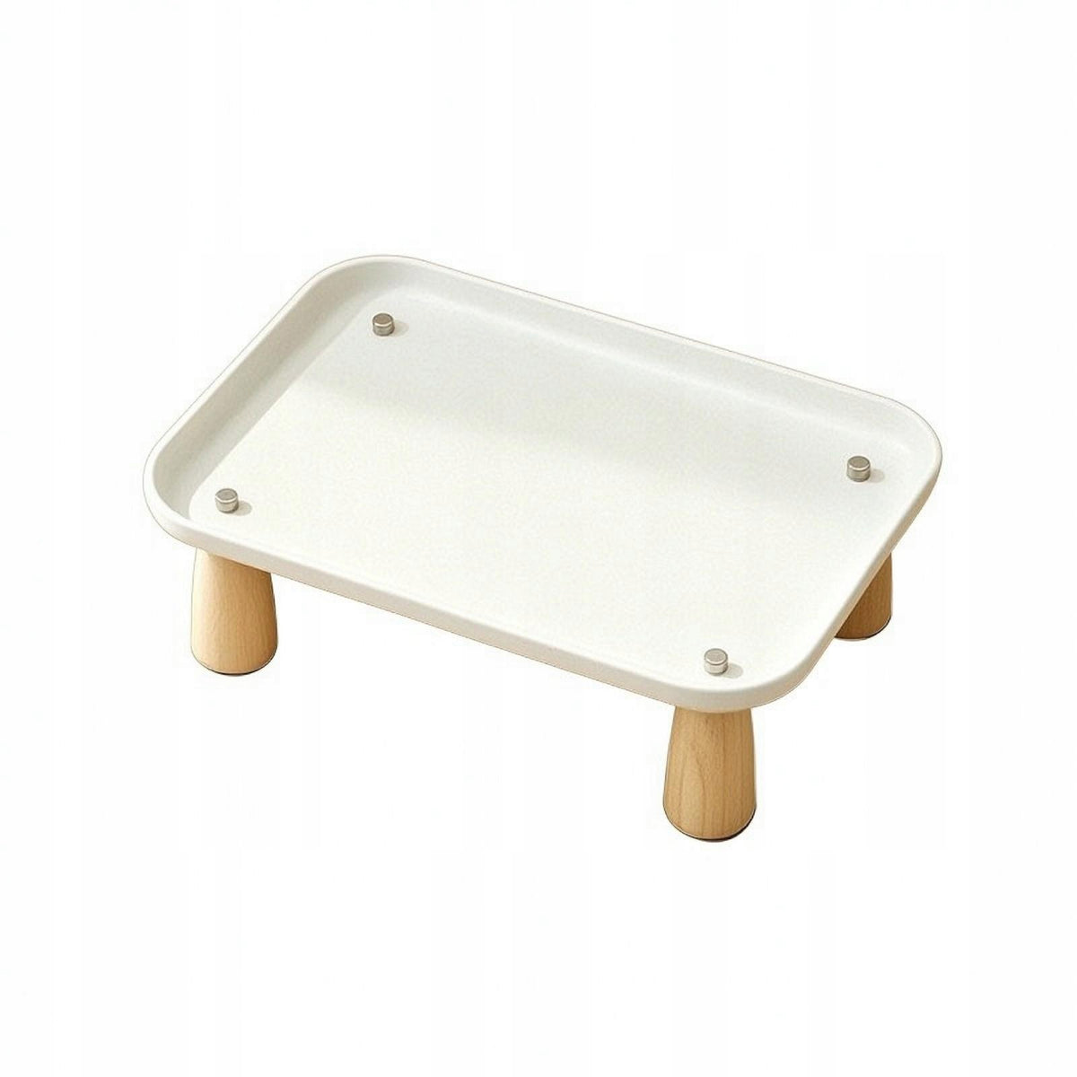 Wooden Elevated Pet Feeding | Easy to Clean Surface, Riser Stand Small a