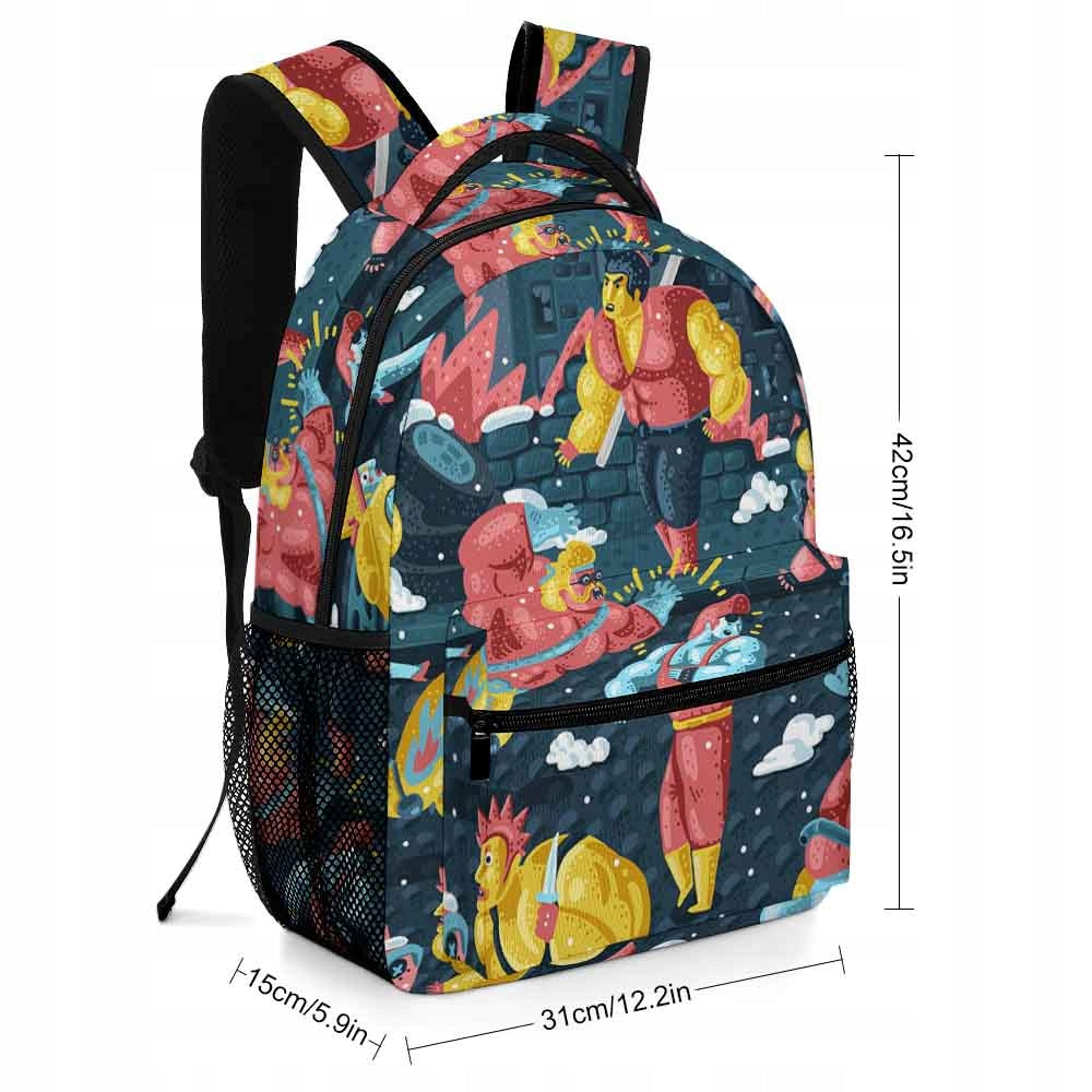 Work Shopping Casual Backpack Retro Floral Design Packaging status original