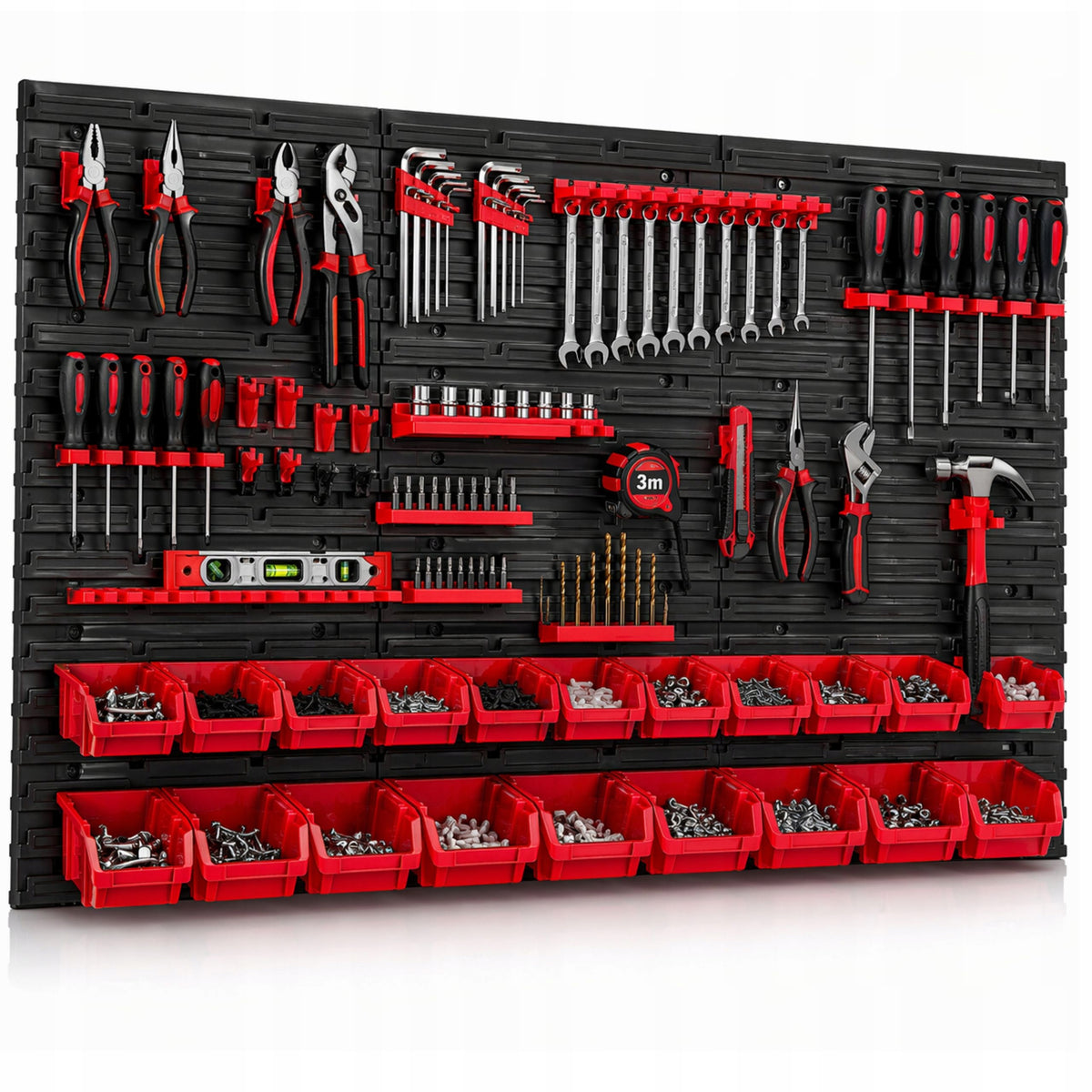 Workshop Tool Board for Garage Wall Cuvette Containers 117X78