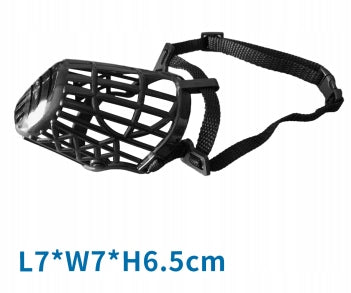 XS muzzle for small short-faced dog basket plastic black NOBLEZA Packaging status original
