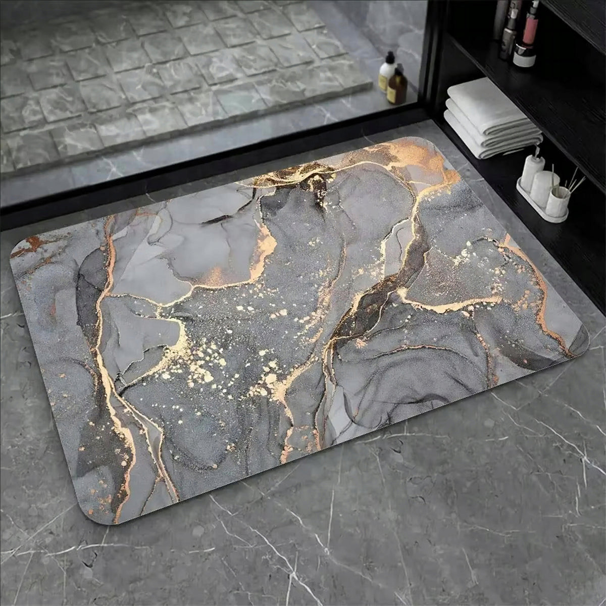 XXL BATHROOM RUG NON-SLIP QUICK-DRYING 50x80 Packaging status original