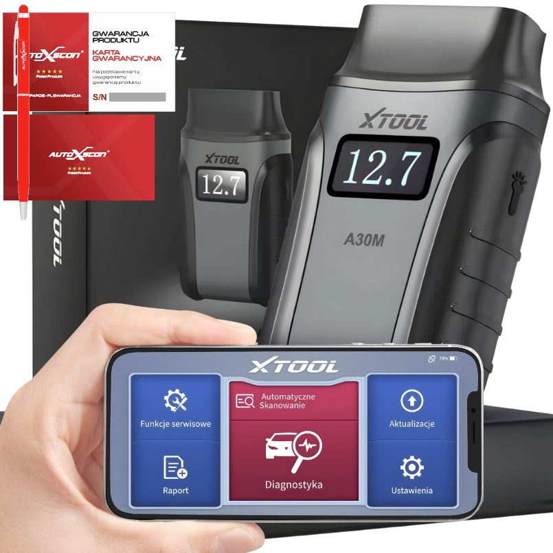 Xtool A30M Bluetooth diagnostic interface smartphone iOS Android