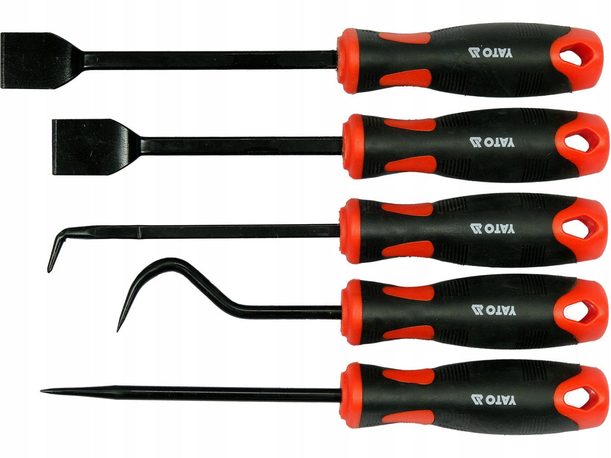 YATO SET OF HOOKS AND SCRAPERS WITH HANDLE 5